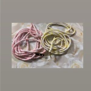Elegant Pink and Cream waist bead  Set